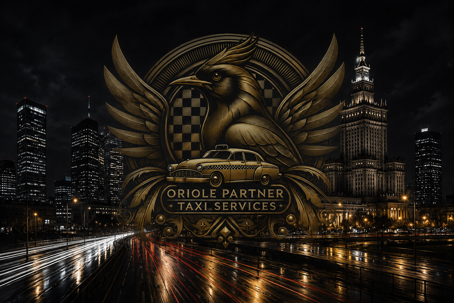 Oriole Partner — ночная Варшава